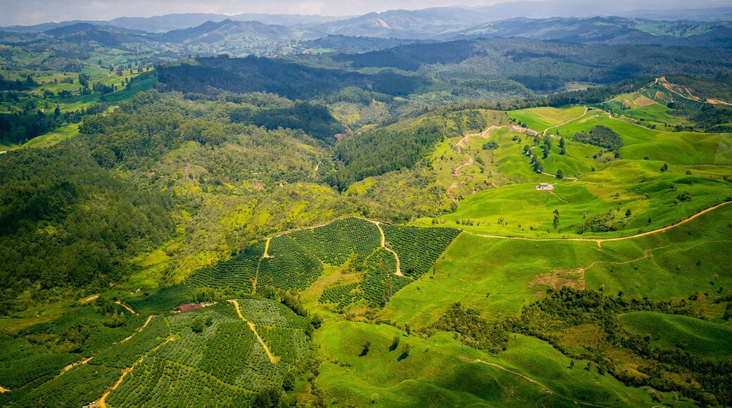Santa Rosa de Osos in Antioquia Colombia, aerial view of the Antioquia municipality