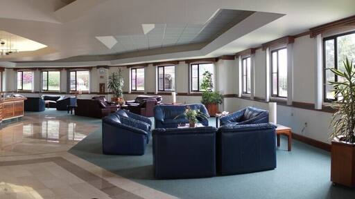 Panoramic of the lobby. (Sadly the full pano is not shown)
Head here first to get the tour started. Everyone is extremely friendly. You'll feel like home.
#Architecture