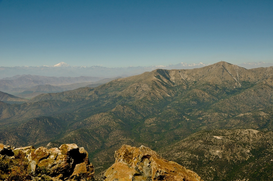 View from Parque nacional la campana