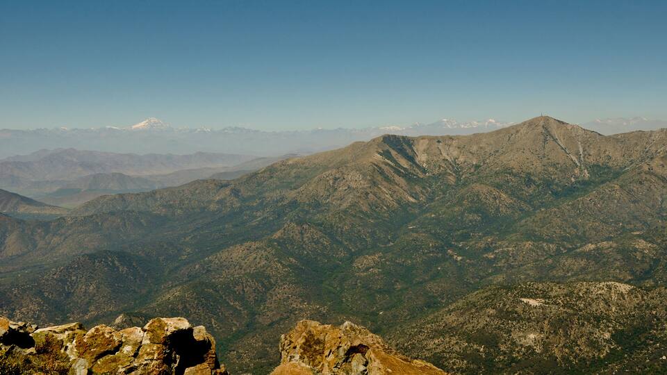 View from Parque nacional la campana