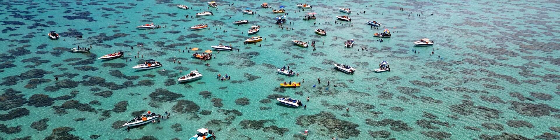 Natural Pools At Rio Do Fogo In Rio Grande Do Norte Brazil. Seascape Landscape. Coast Coral Reefs. Nature Boat. Natural Pools At Rio Do Fogo In Rio Grande Do Norte Brazil.
