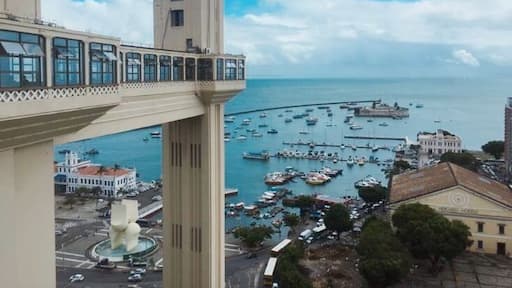 Place of gorgeous views via The Lacerda Public Elevator connect the lower city Cidade Baixa to the upper city Cidade Alta.