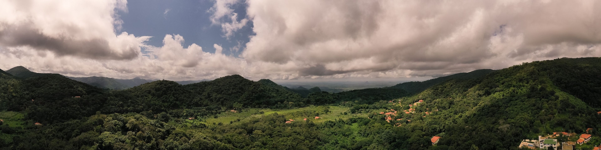 Panoramic view of Guaramiranga Valley, Brazil .