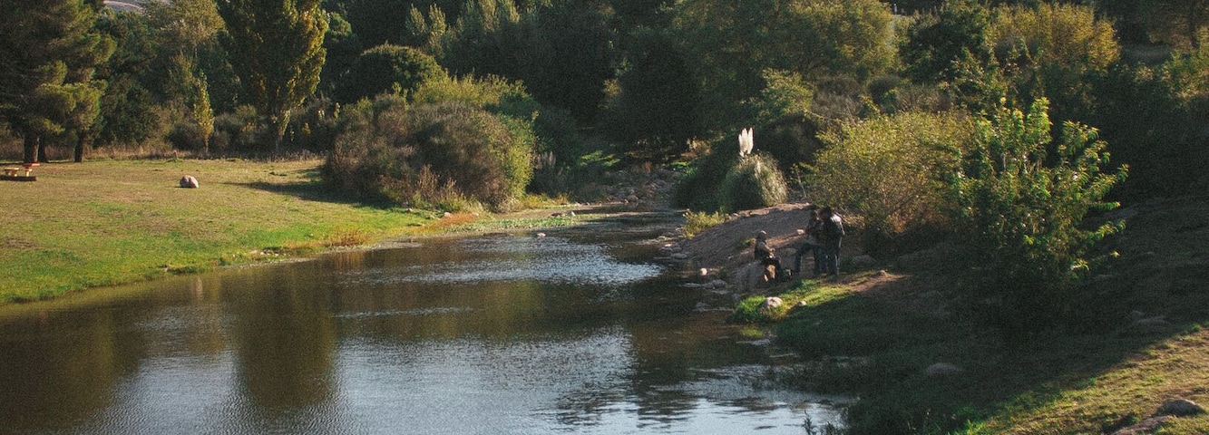 The little river that separates the town of Villa Ventana with the camping ground.