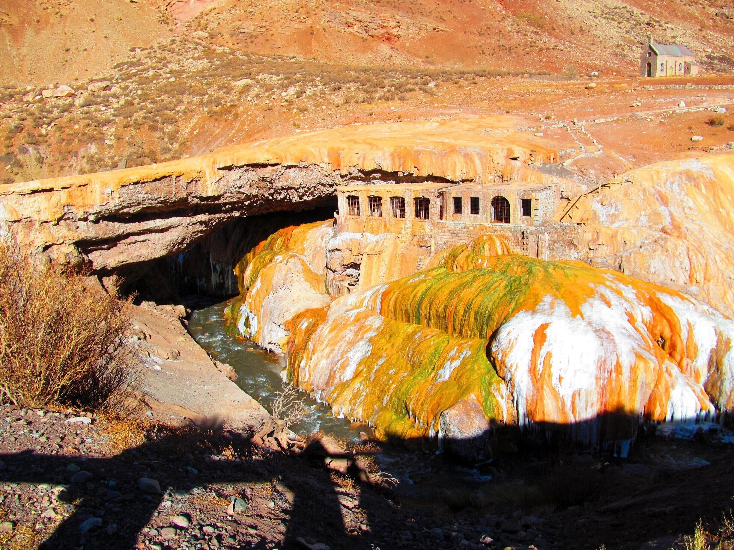 Stunning view of the action of minerals over the rocks. # colorful