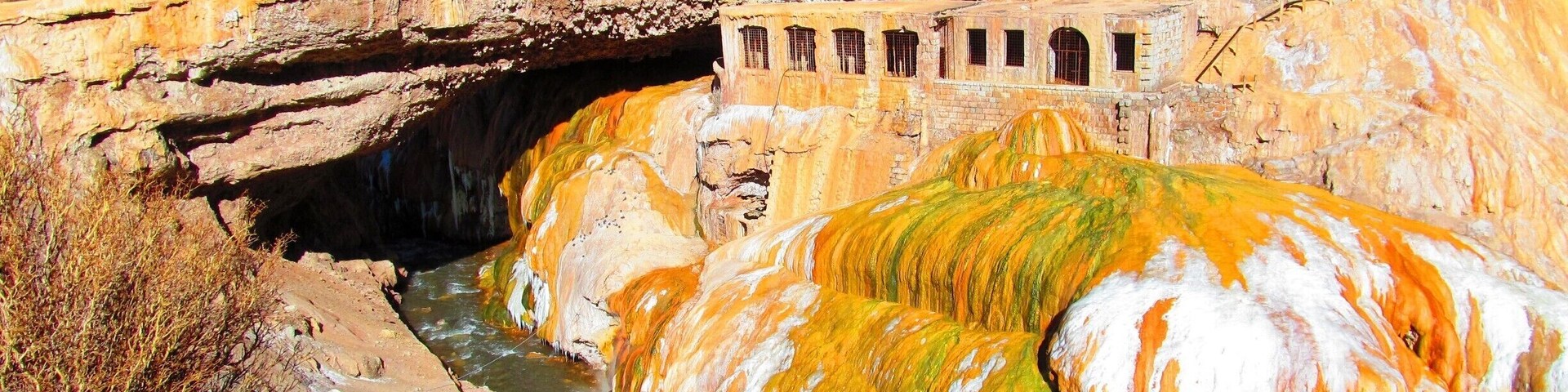 Stunning view of the action of minerals over the rocks. # colorful