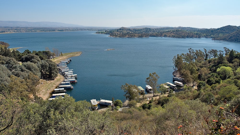 View of the Los Molinos Lake in Cordoba Province, Argentina
