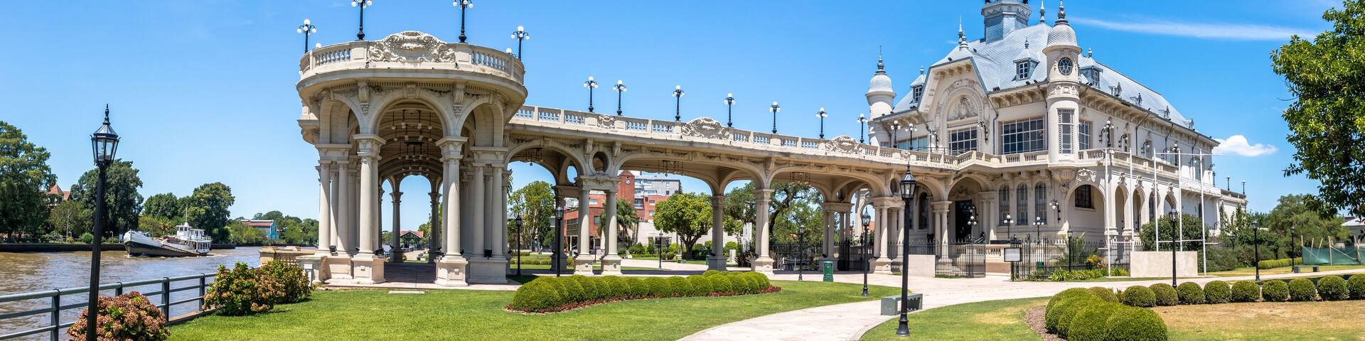 San Martin Square (Plaza San Martin) and Monumental Tower (Torre Monumental) at Retiro region - Buenos Aires, Argentina