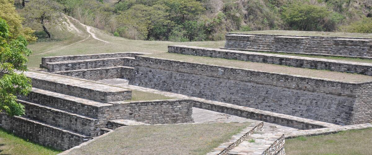 Mayan Ruins of the pre-hispanic (pre-Colombian) town Mixco Viejo, Guatemala