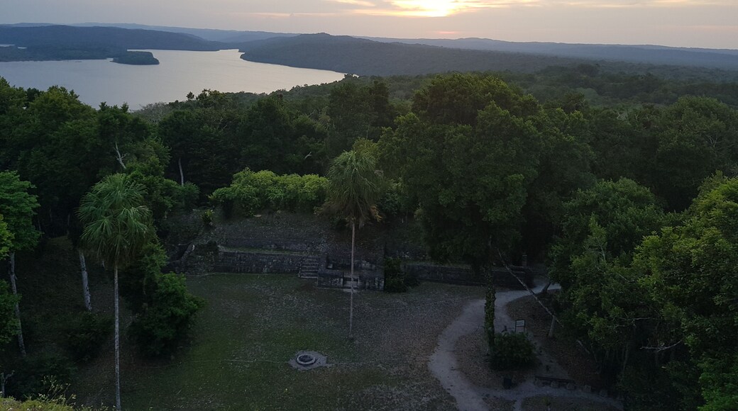 Sunset over the jungle and temples in Guatemala #AboveItAll