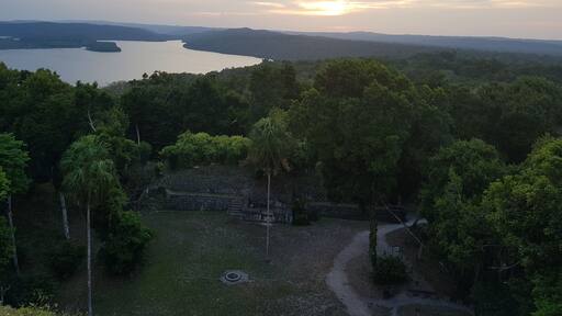 Sunset over the jungle and temples in Guatemala #AboveItAll