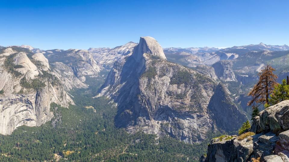Half Dome from Glacier Point at Yosemite
