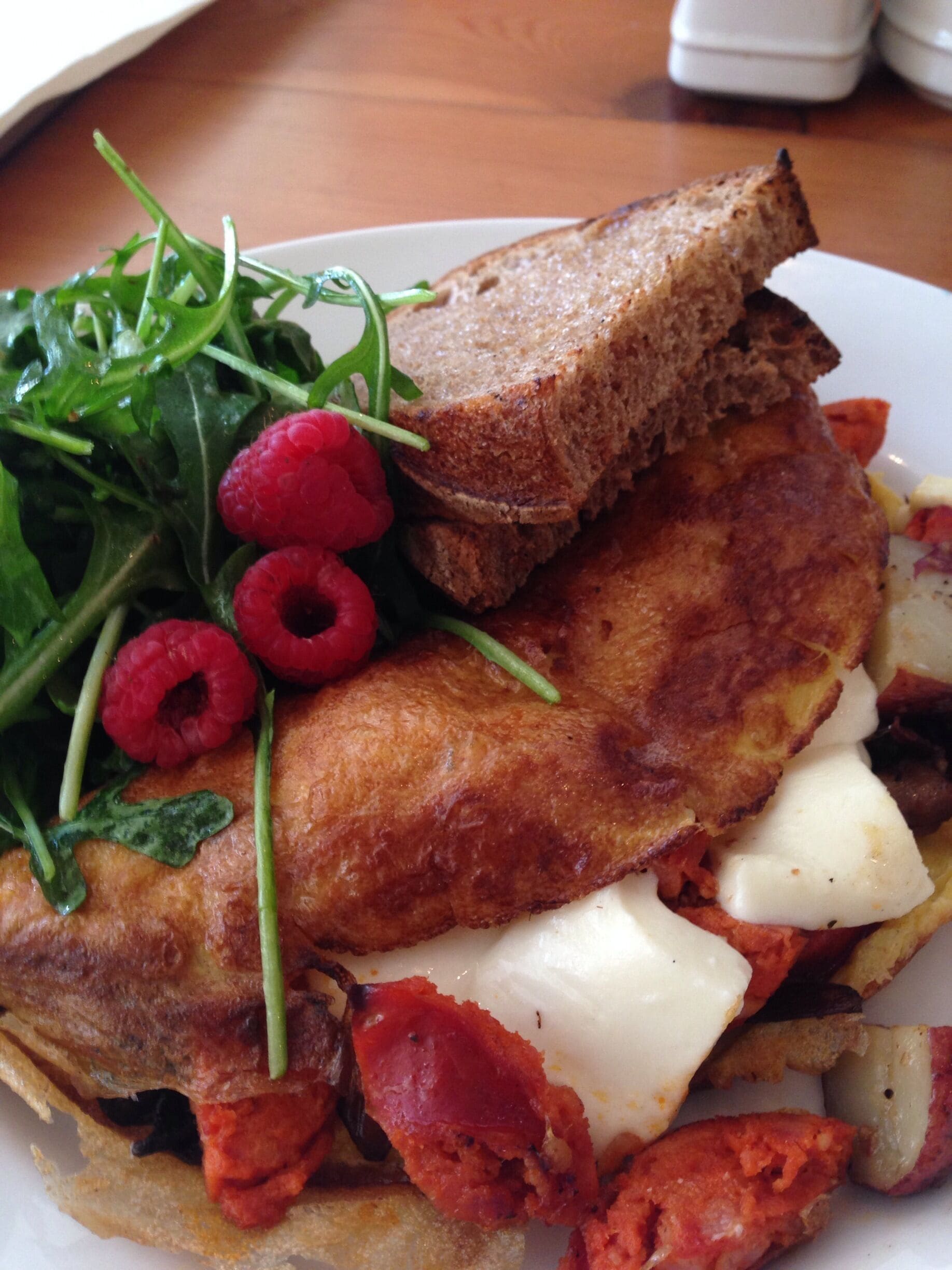 Nice atmosphere. Fresh ingredients.  A bit of a wait on the food but it's delicious 