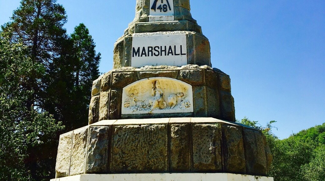 Originating with the Placerville Parlor of Native Sons, the idea of a monument was suggested to the State Legislature, which appropriated a total of $9,000. On May 3, 1890, a crowd of 3,500 gathered at his hill-top grave site for the unveiling ceremony, listening to poems, prayers, band music, and speeches praising Marshall and the forty-niners.