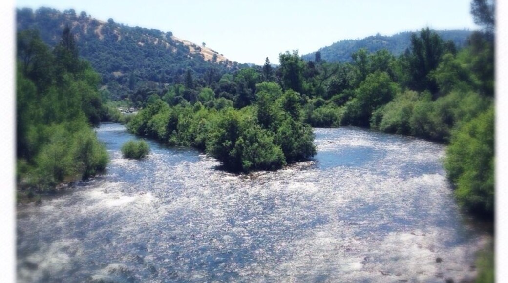 View from the bridge crossing the American River in Coloma.