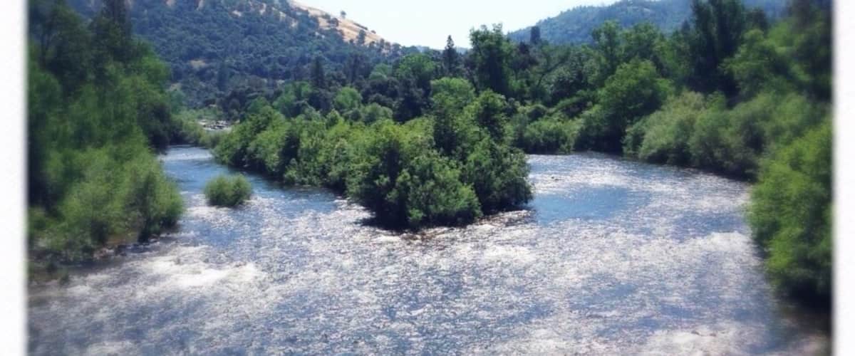 View from the bridge crossing the American River in Coloma.