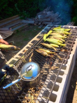 Beautiful fresh wood burning Cajun roasted corn being sold on the side of the road 20 feet from where it was grown.. The north fork of Long Island deep in wine country...
#foodporn
#roastedCorn