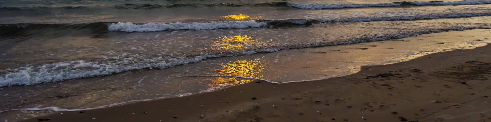 Sunset image of the main beach from Hermosillo, Sonora's Capital.