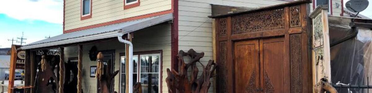 Woodworkers and carvers will love this treasure trove of unique furniture imported from Indonesia, Myanmar, the Philippines, Turkey, Morocco, and the Middle East. Although wood is the feature, there are also items such as carpets, stone, and sculptures. Definitely a unique place to stop and shop while in Black Diamond. Don't miss the wooden T-Rex hiding behind the fence in the backyard.