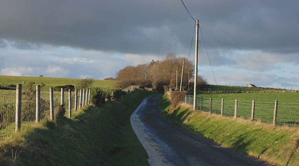 Minor road heading for Lledrod Mainly used for access to local farms.