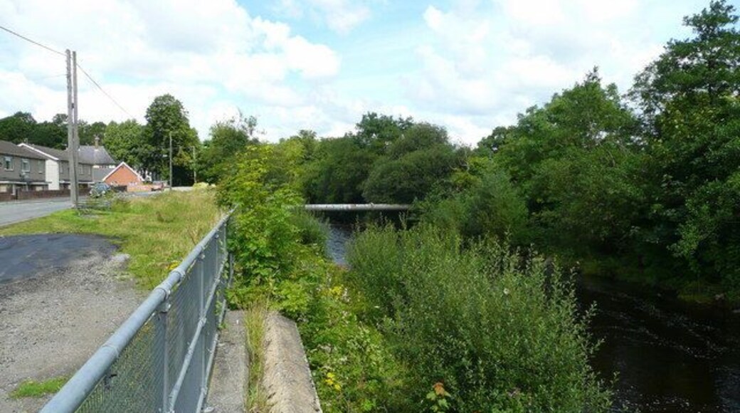 River Twrch Looking north from Glan Yr Afon road, Ystalyfera.