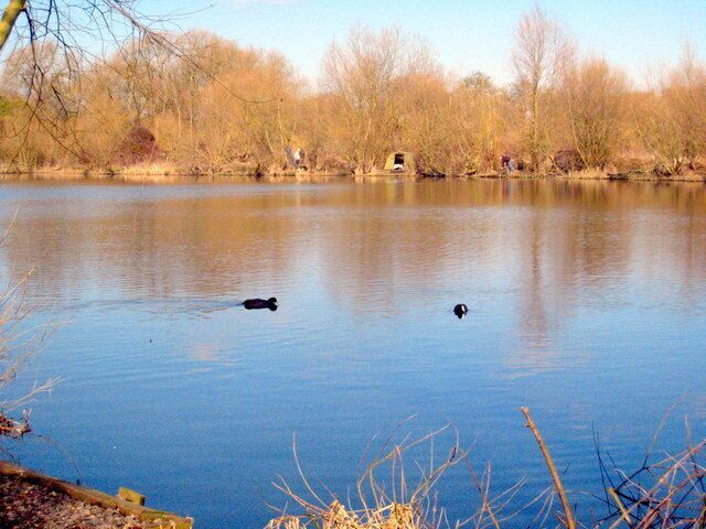 Fishing lake in Trout Road Probably one of the many worked out gravel pits in the area.