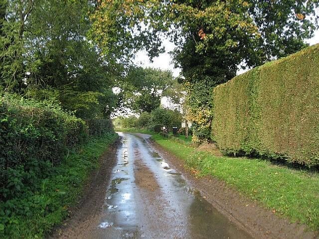 The Road To Dereham Close to Yaxham.