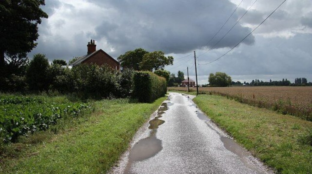 Sandholme Lane View south to Manor Farm on Sandholme Lane
