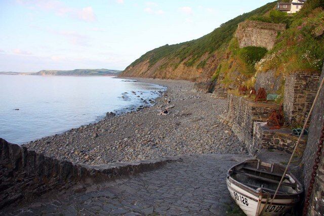 Slipway to the beach at Buck's Mills