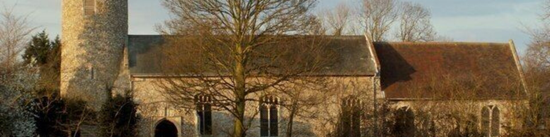 Church of St Andrew in Wissett, Suffolk, England. A Grade I listed medieval church.