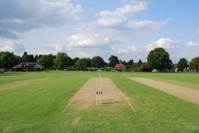 The cricket pitch at Wisborough Green