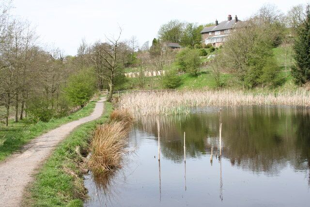 Laneshaw Bridge The old tannery pond