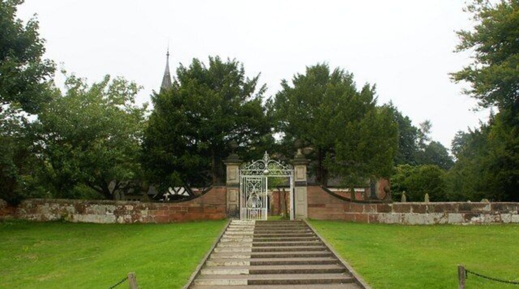 Steps and gate to St mary's Church