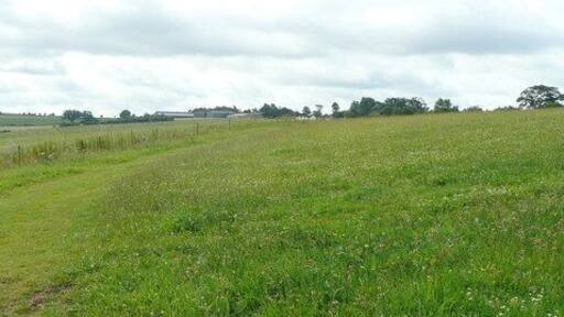 View east from Kingstone The large buildings in the centre are at Porch Farm.
