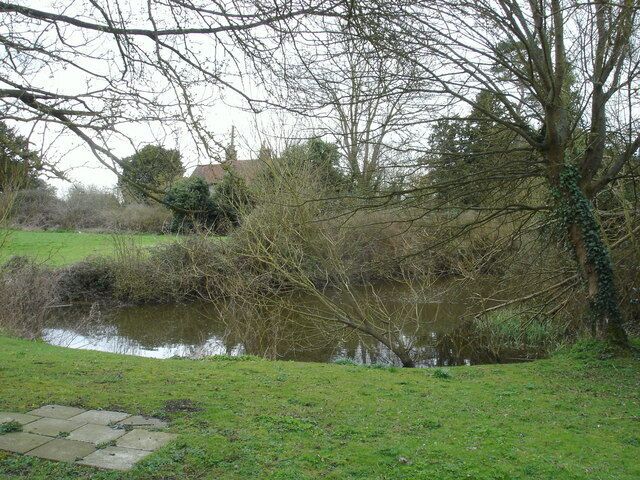 Pond behind Westerfield church