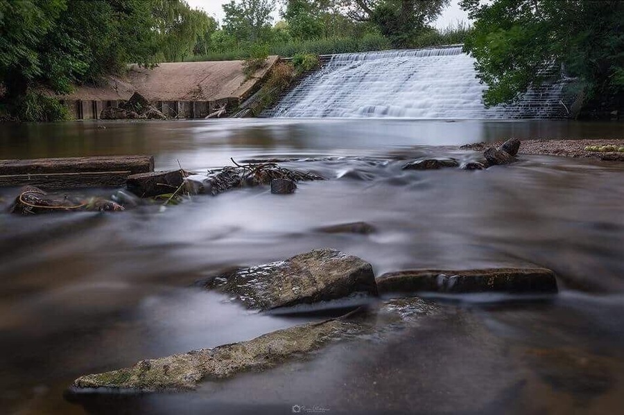 Waterfall at West Lydford in Somerset