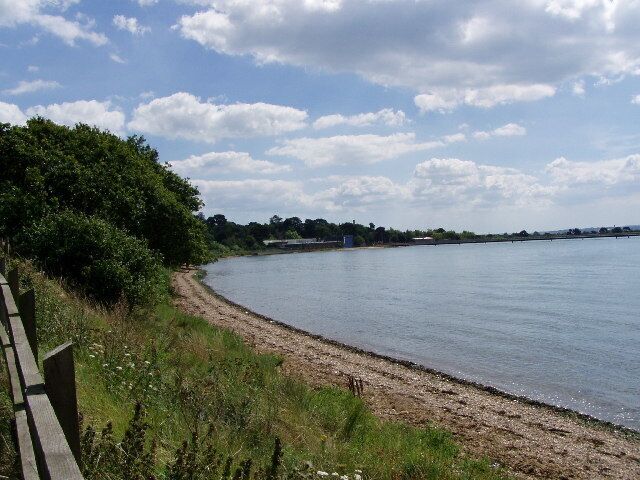 River Hamble taken from Solent way. Warsash Hampshire
