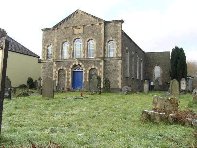 Warmley, South Gloucestershire, Ebeneezer Free Methodist Chapel. Datestone 1858.