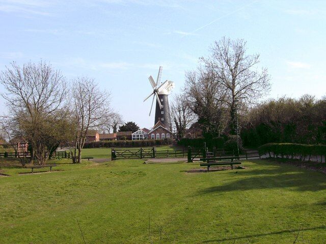 Windy Millers residence. Well it could be. Actually it is the famous windmill at Waltham which has been turned into a pleasant tourist attraction over the years.