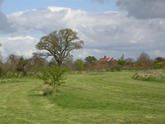 Low Farm camp site. Top end of the camping/caravan park that encroaches into this square.