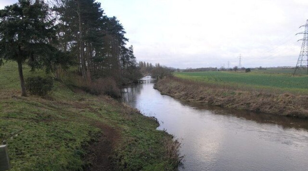 River Tern View downstream from the bridge at Walcot.