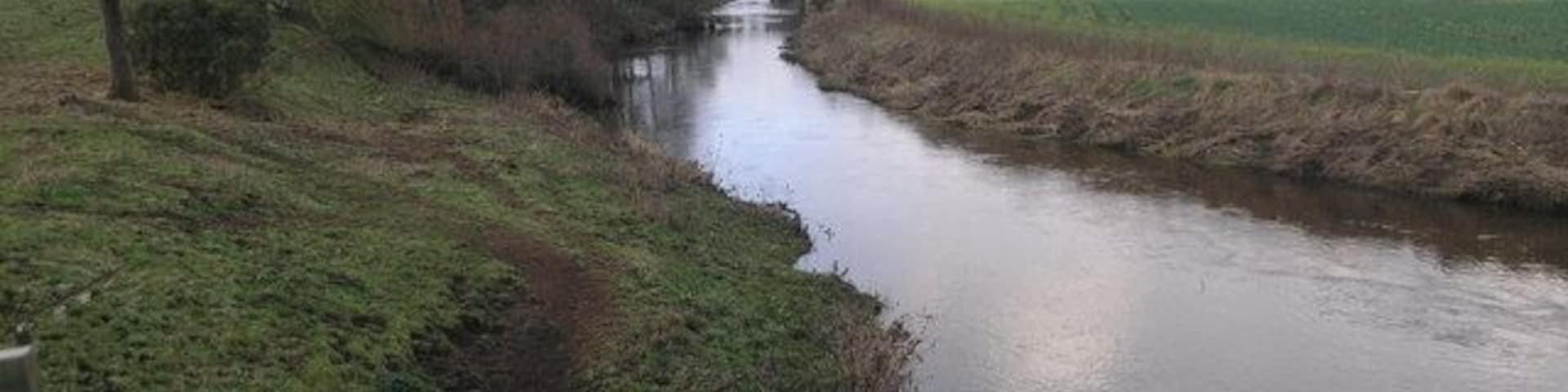 River Tern View downstream from the bridge at Walcot.