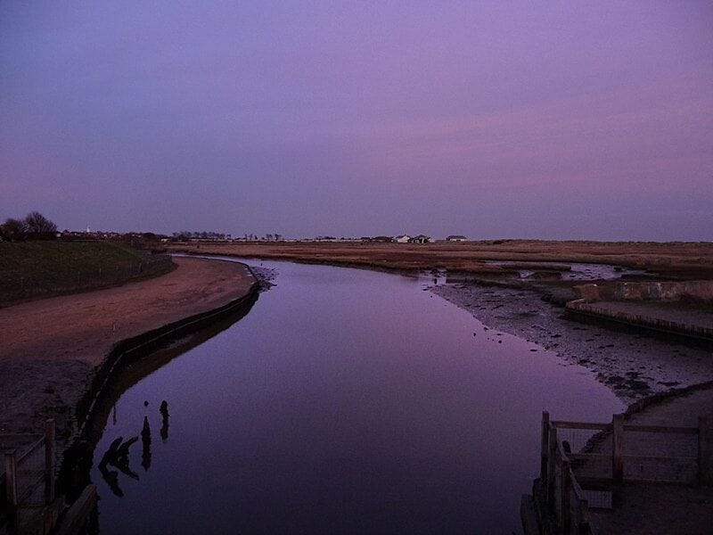 Dunwich River, sunset