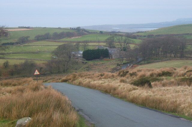 Corney Fell road near Lambground