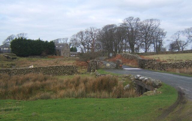 Corney Fell lane towards Foldgate Farm By the little bridge over the river Annas.