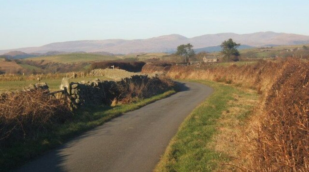 Lane towards Corney from Bootle The whole area seaward of the high ground between Black Combe and Whitfell has a particularly quiet and remote air, including the little villages of Bootle, Corney and Waberthwaite. This lane gives provides good views near the transition between the open fells and the pastoral land towards the coast.
