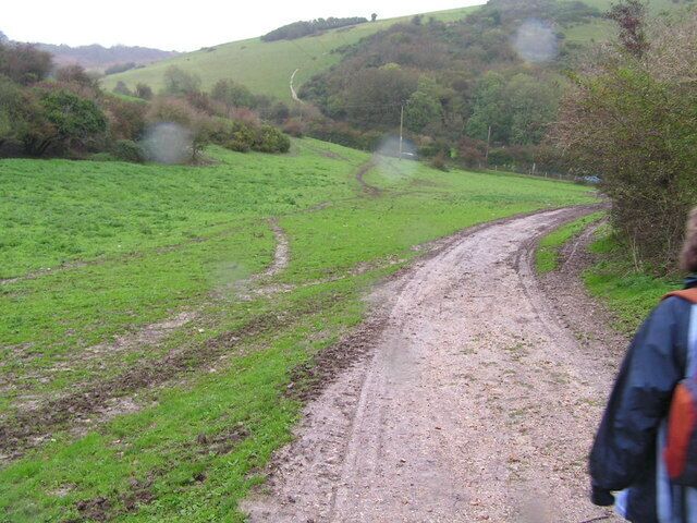 The Purbeck Way in the rain.