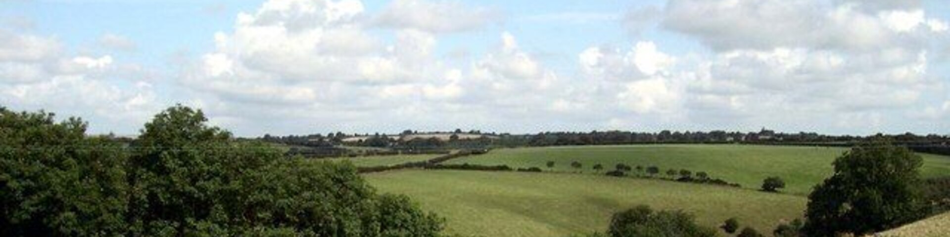 Small valley Valley near Pen rhos-gain farm. Farmland between Meidrim and Trelech.
