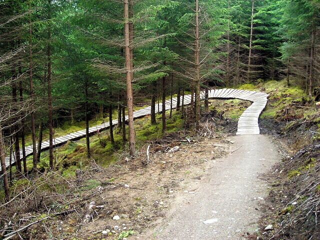 Cycle Trail in Leanachan Forest Part of 2007 Cross Country World Championship Course