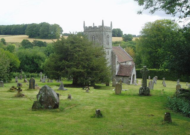 Tollard Royal's church - St. Peter ad Vincula. 13th century and standing next to King John's House.